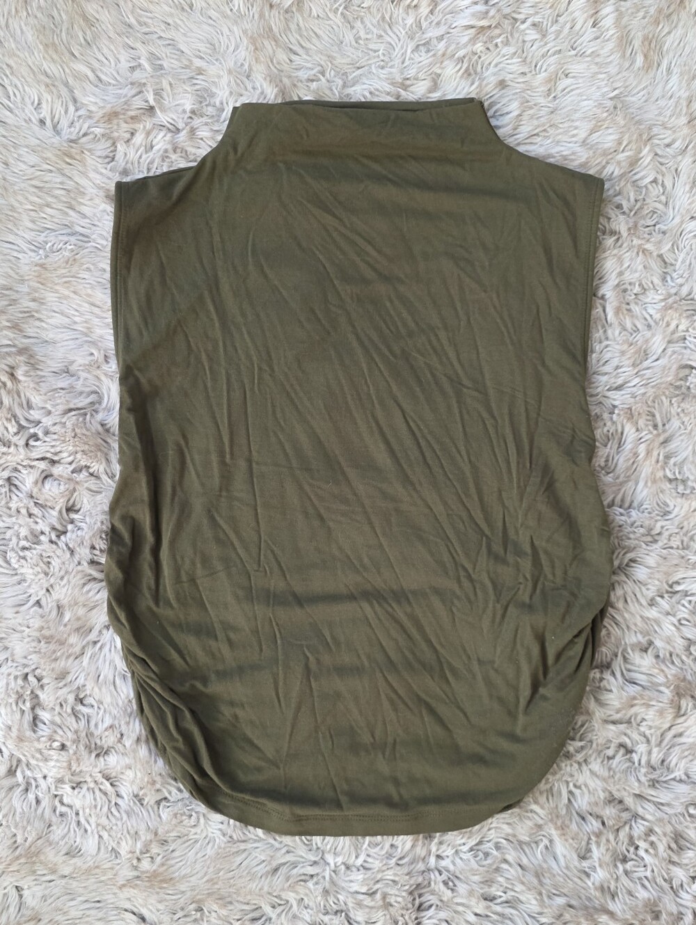 Old Navy Mock Neck Olive Green Sleeveless Top‎ Women's Size Medium